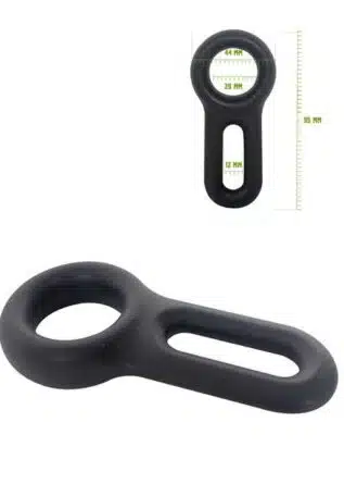 Brutus Spanner Liquid Silicone Cock Ring Black