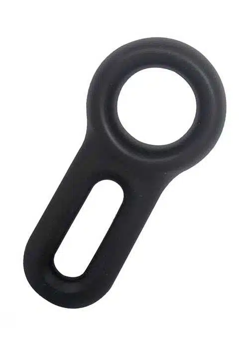Brutus Spanner Liquid Silicone Cock Ring Black