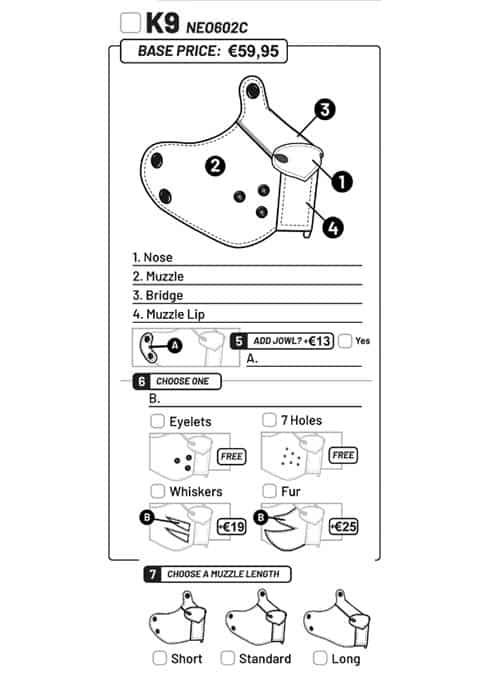 Mr. S Neo K9 Muzzle Custom