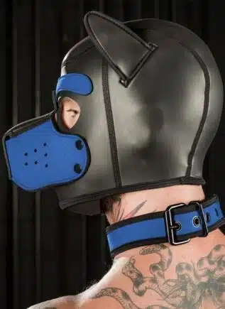 Mr. S Neoprene Puppy Collar Cobalt blue