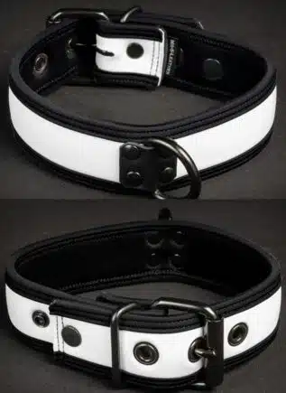 Mr. S Neoprene Puppy Collar White