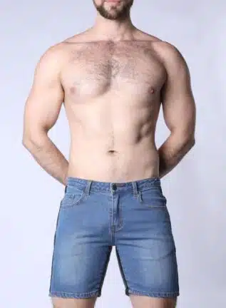 CellBlock13 Saddleback Denim Short Light Blue