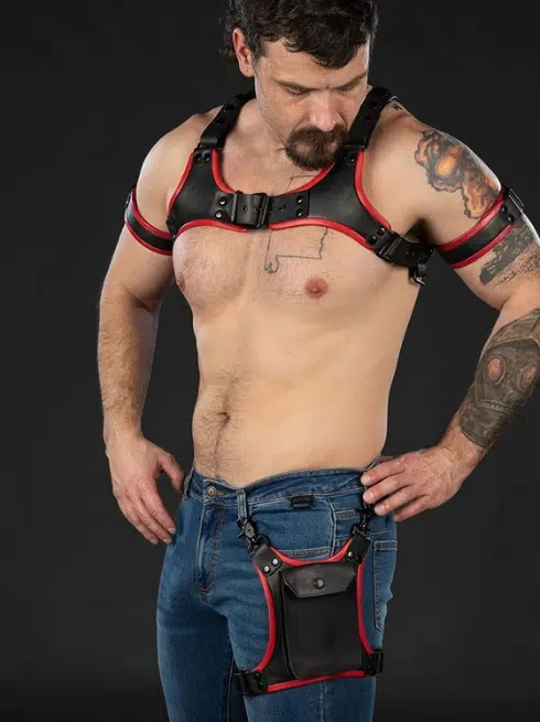 Mr. S Leather Centurion Leg Harness and Holster - available in 4 colors
