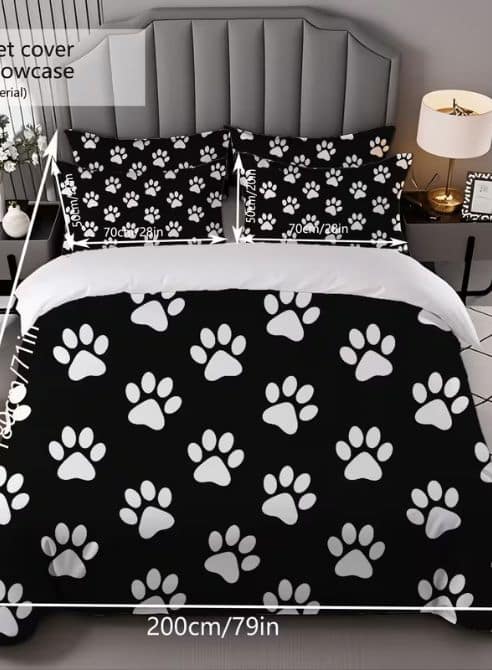 Pup Paw Duvet Set