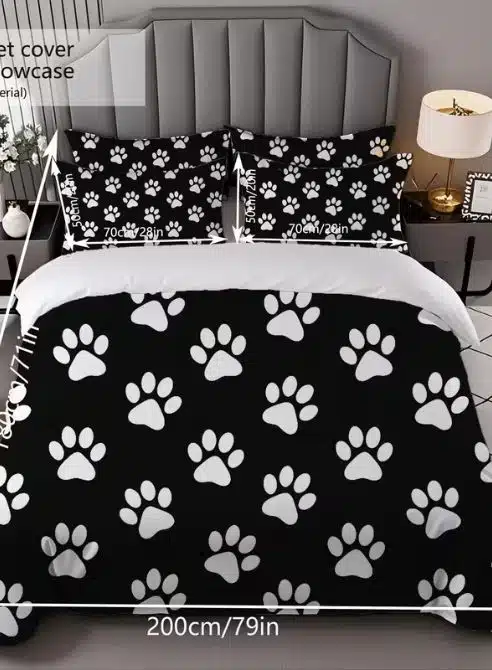 Pup Paw Duvet Set