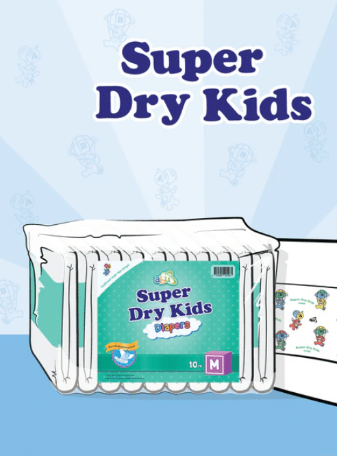 ABUniverse Super Dry Kids 2pack Extra Large