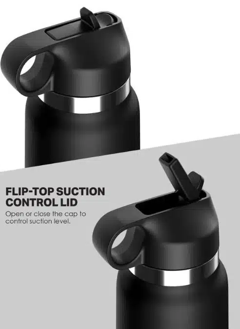 PDX Plus Fap Flask Thrill Seeker Discreet Stroker- Frosted Black