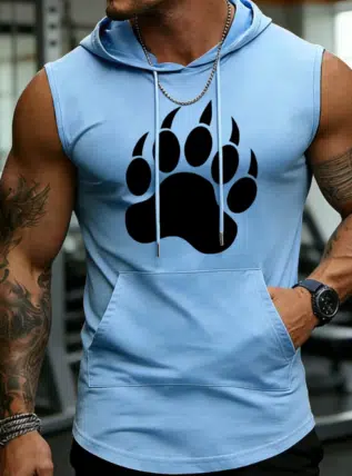 Bear Claw Sleeveless Hoody Shirt