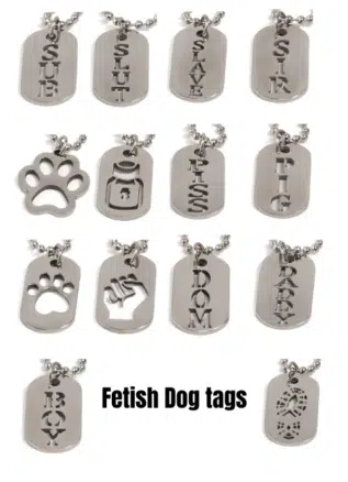 Black Label Fetish Dog Tag - 14 designs