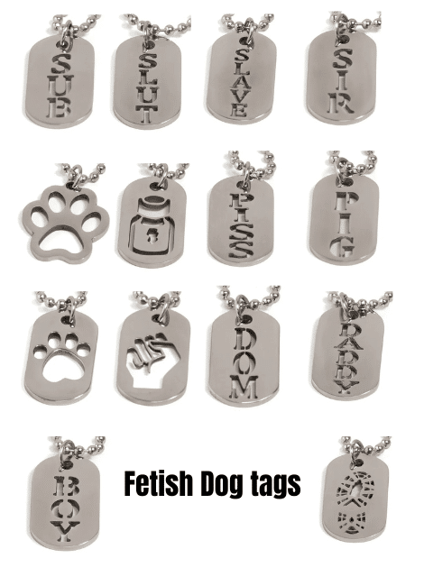 Black Label Fetish Dog Tag - 14 designs