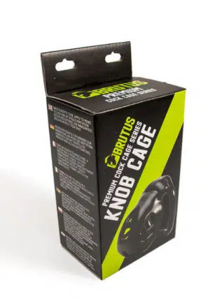 BRUTUS KNOB - Chasity Cage Black