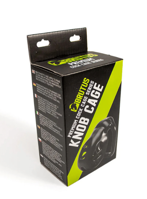 BRUTUS KNOB - Chasity Cage Black