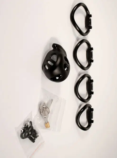 BRUTUS KNOB - Chasity Cage Black