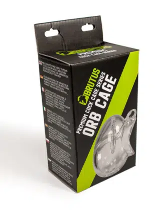 BRUTUS ORB - chasity Cage Clear
