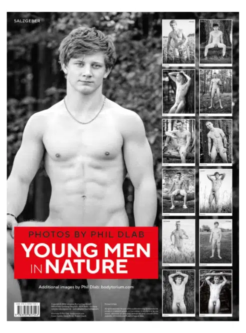 Calendar Young Men in Nature 2027