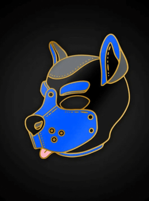 Enamel Pin Pup Mask