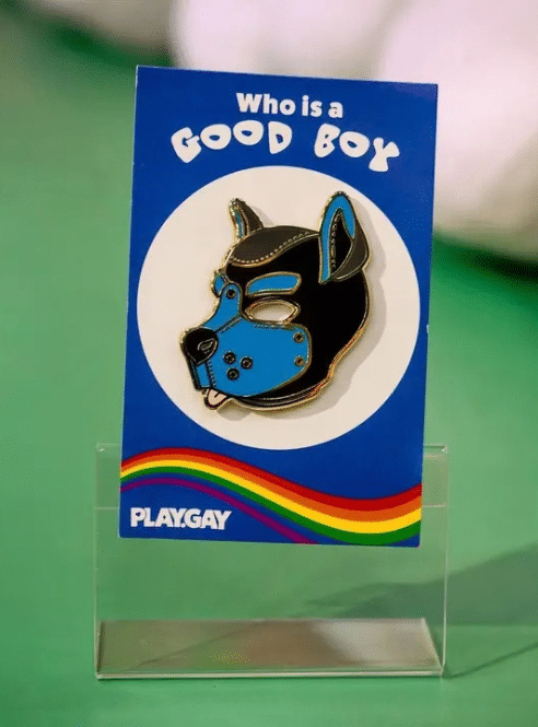 Enamel Pin Pup Mask