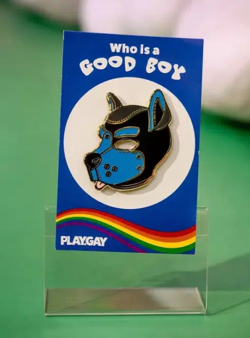 Enamel Pin Pup Mask