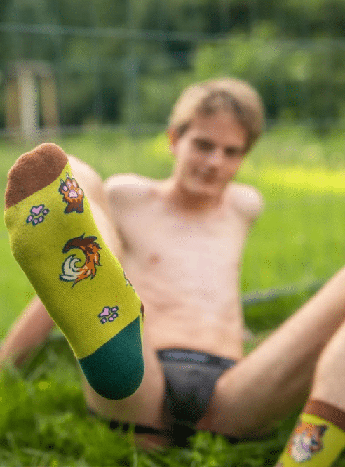 Furry Wolf Art Socks - 2 colors available