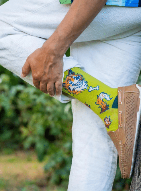 Furry Wolf Art Socks - 2 colors available