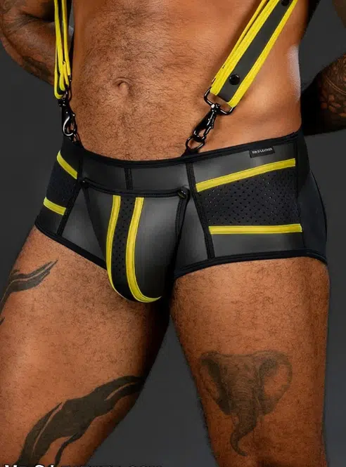 Mr. S Neoprene Cyber Jock Brief