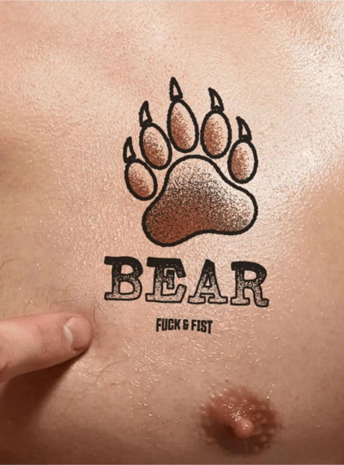 Fuck&Fist Wear It Temporary Tattoo 9x8 cm - 21 Different Tattoos