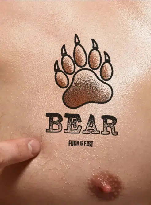 Fuck&Fist Wear It Temporary Tattoo 9x8 cm - 21 Different Tattoos