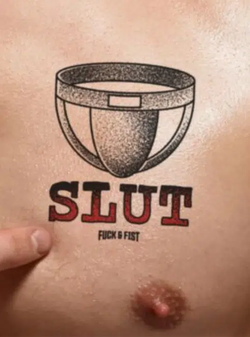 Fuck&Fist Wear It Temporary Tattoo 9x8 cm - 21 Different Tattoos