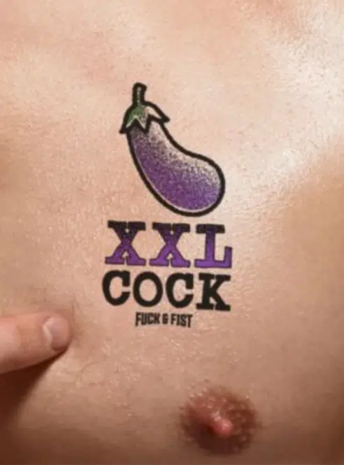 Fuck&Fist Wear It Temporary Tattoo 9x8 cm - 21 Different Tattoos
