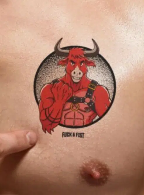 Fuck&Fist Wear It Temporary Tattoo 9x8 cm - 21 Different Tattoos