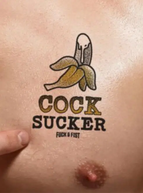 Fuck&Fist Wear It Temporary Tattoo 9x8 cm - 21 Different Tattoos
