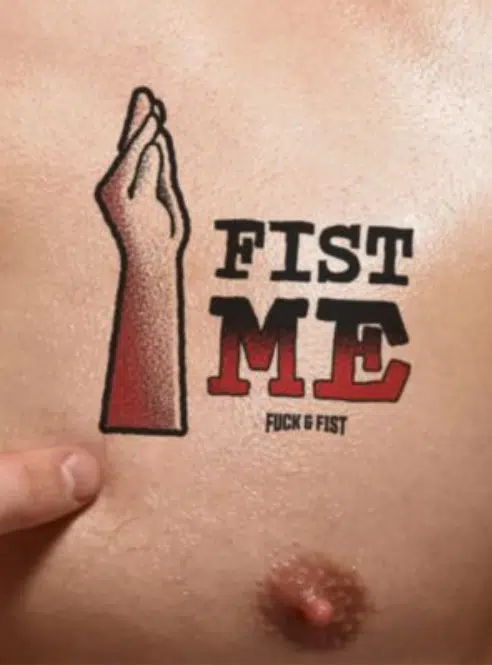 Fuck&Fist Wear It Temporary Tattoo 9x8 cm - 21 Different Tattoos