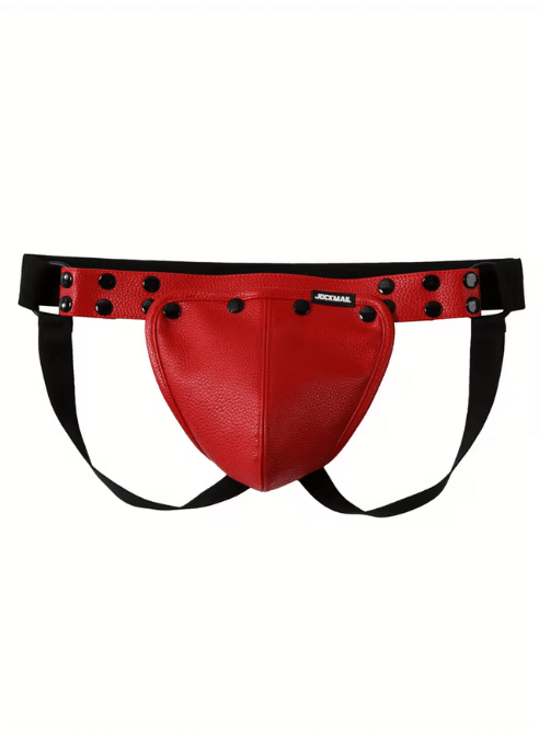 Jockmail Vegan Leather Jock Strap - available in 4 colors
