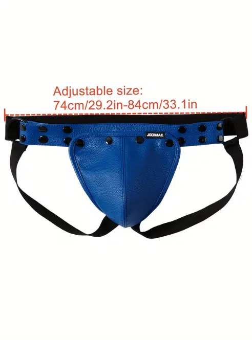 Jockmail Vegan Leather Jock Strap - available in 4 colors