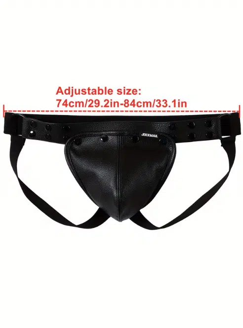 Jockmail Vegan Leather Jock Strap - available in 4 colors