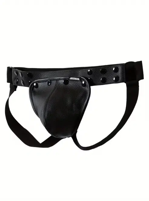 Jockmail Vegan Leather Jock Strap - available in 4 colors