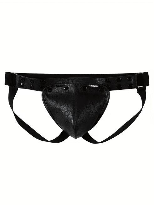 Jockmail Vegan Leather Jock Strap - available in 4 colors