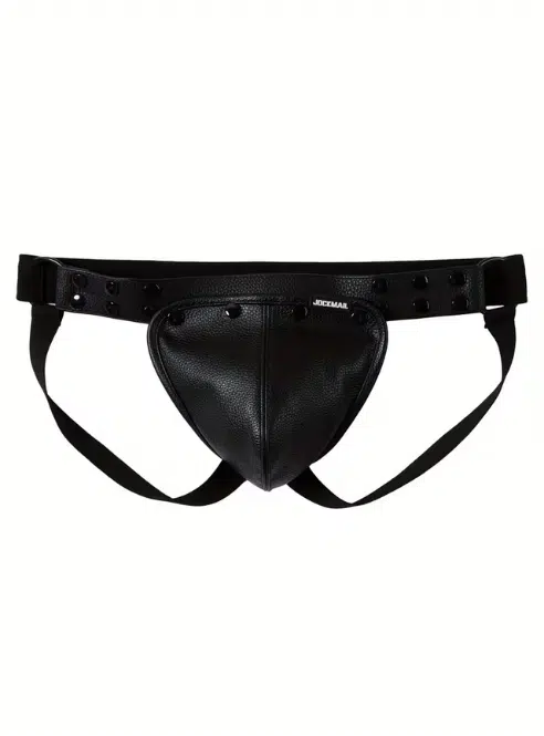 Jockmail Vegan Leather Jock Strap - available in 4 colors