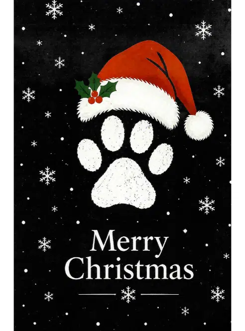 Pup Paw Christmas Cards - set of 6