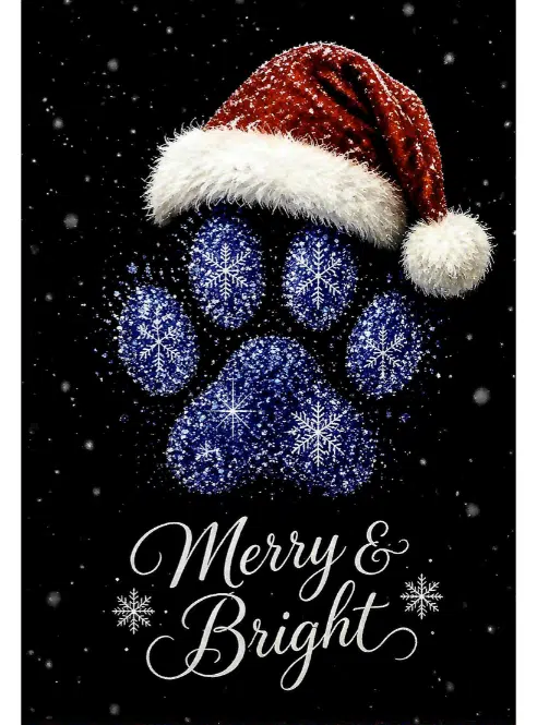 Pup Paw Christmas Cards - set of 6