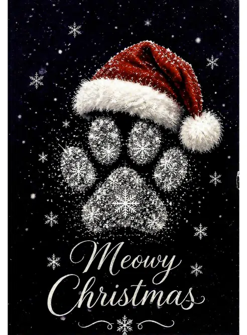 Pup Paw Christmas Cards - set of 6