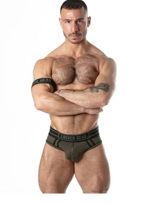 Sport Mesh Jock Brief with Zipper - available in 4 colors