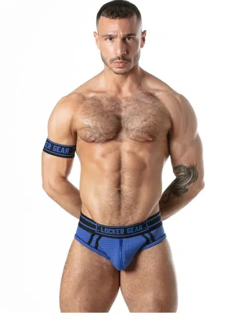 Sport Mesh Jock Brief with Zipper - available in 4 colors