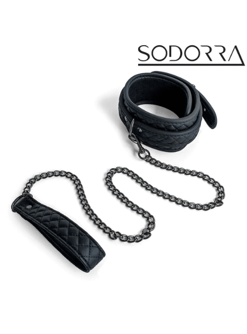 Vegan +Neo Diamond Collar w Leash