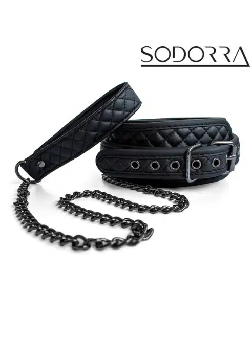 Vegan +Neo Diamond Collar w Leash